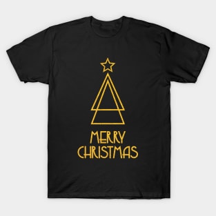 Merry Christmas Art Deco Style T-Shirt